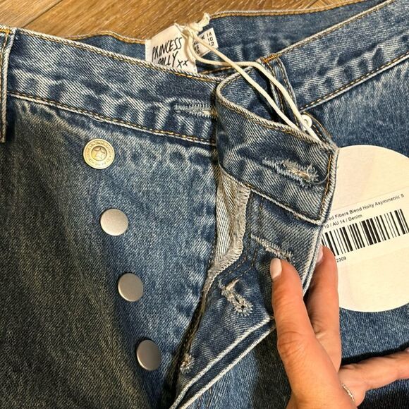 NWT Princess Polly HOLLY ASYMMETRIC STRAIGHT LEG JEAN - Picture 5 of 7